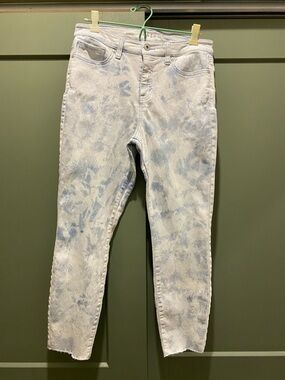 Style & Co. Light Blue Tie-Dye Skinny Jeans